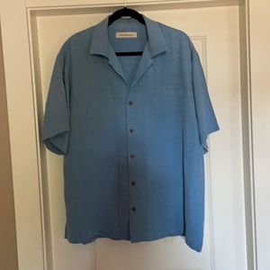 Men’s Tommy Bahamas blue short sleeve shirt
